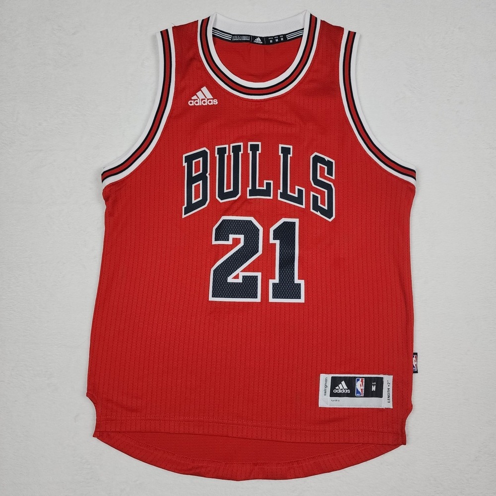 Jimmy Butler Chicago Bulls Jersey Boys Youth Medium Red Adidas NBA Swingman 21